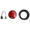 Truck-Lite Super 44, LED, Red, Round, 6 Diode, Stop/Turn/Tail, Fit 'N Forget S.S.0, 12V 44302R3 - alternate 2